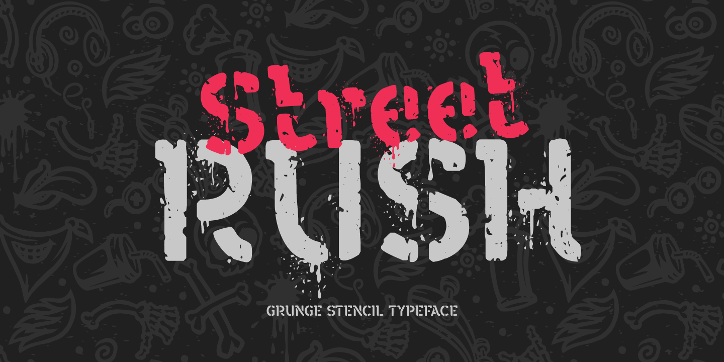 Schriftart Street Rush